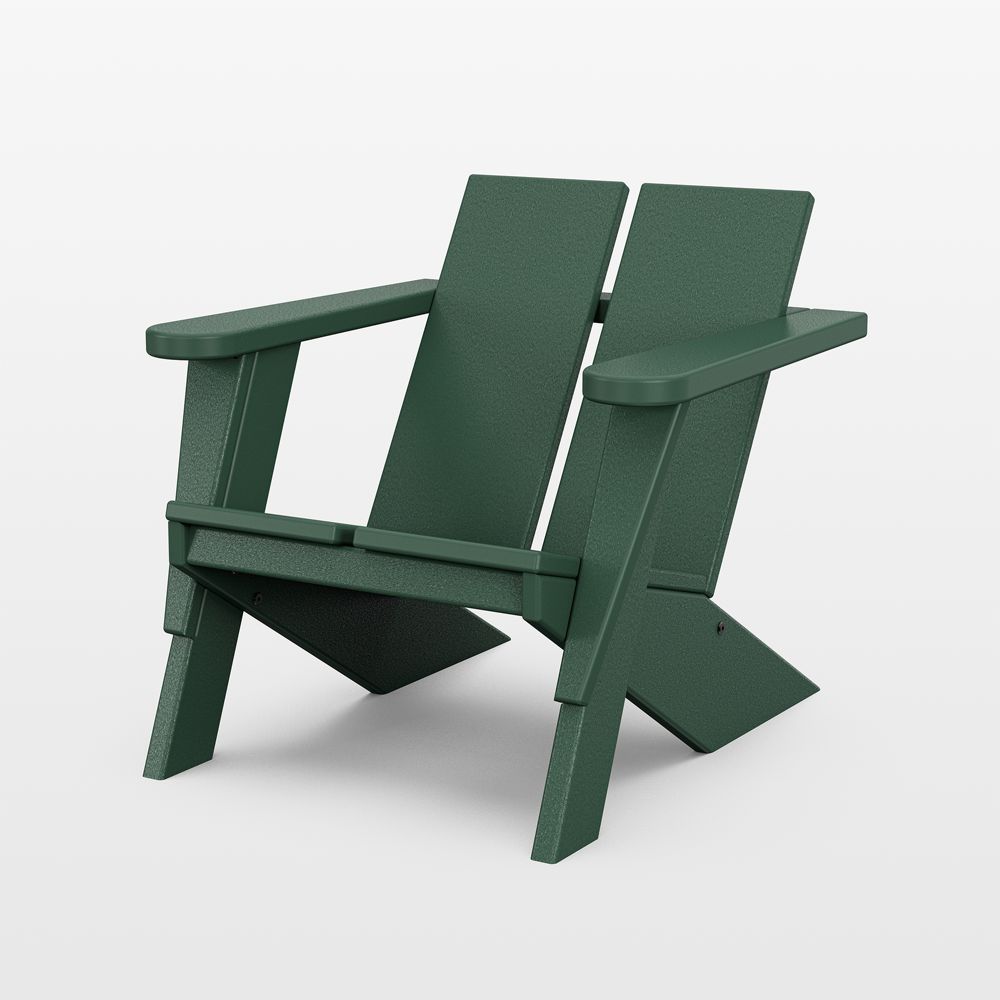 Paso Green Outdoor Kids Adirondack Chair by POLYWOOD 
