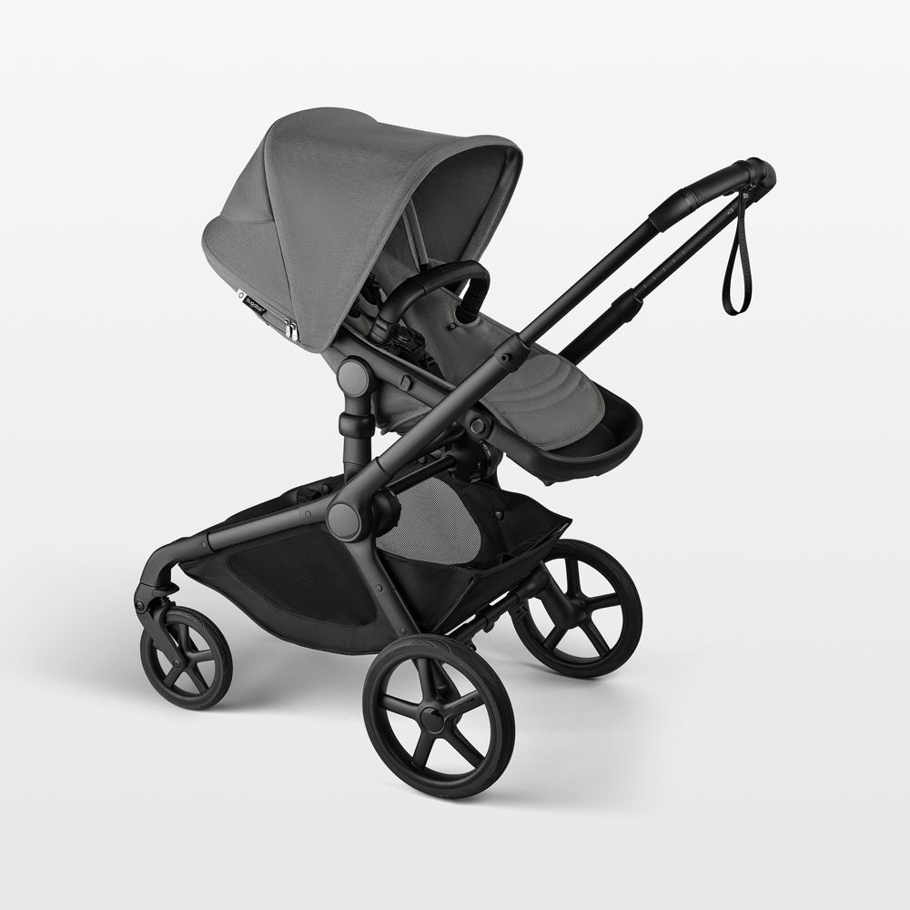 Bugaboo Kangaroo Seat Complete Moon Grey with Black Frame Baby Stroller