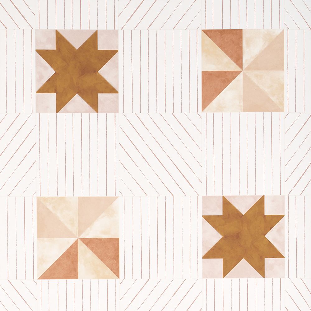 Backdrop Terracotta and Warm Peach Wallpaper