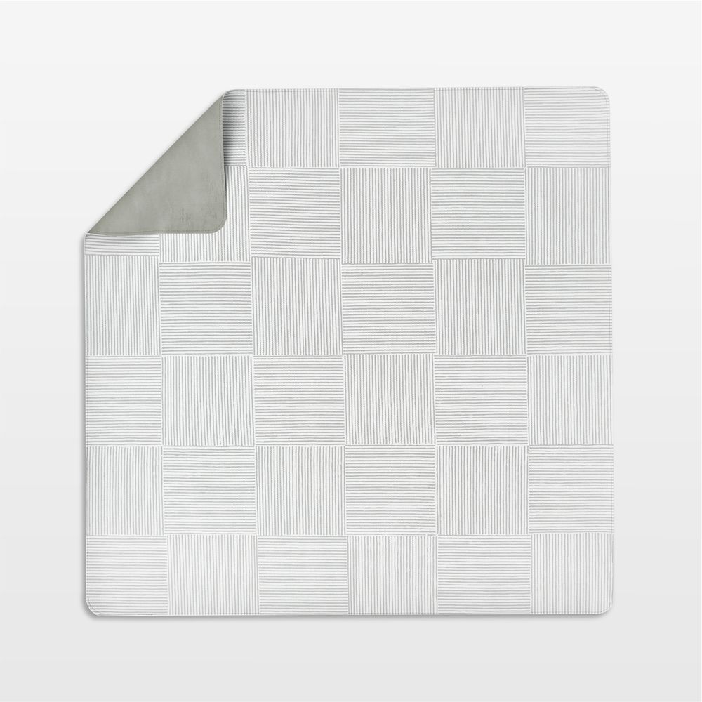 Lalo Sage Green Wickerwork Splat Mat