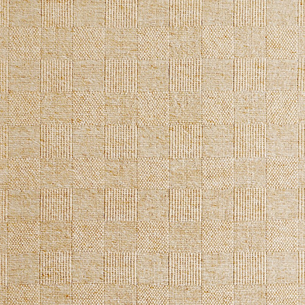 Chunky Squares Wool and Polyester Beige Kids Performance 12"x18" Rug Swatch