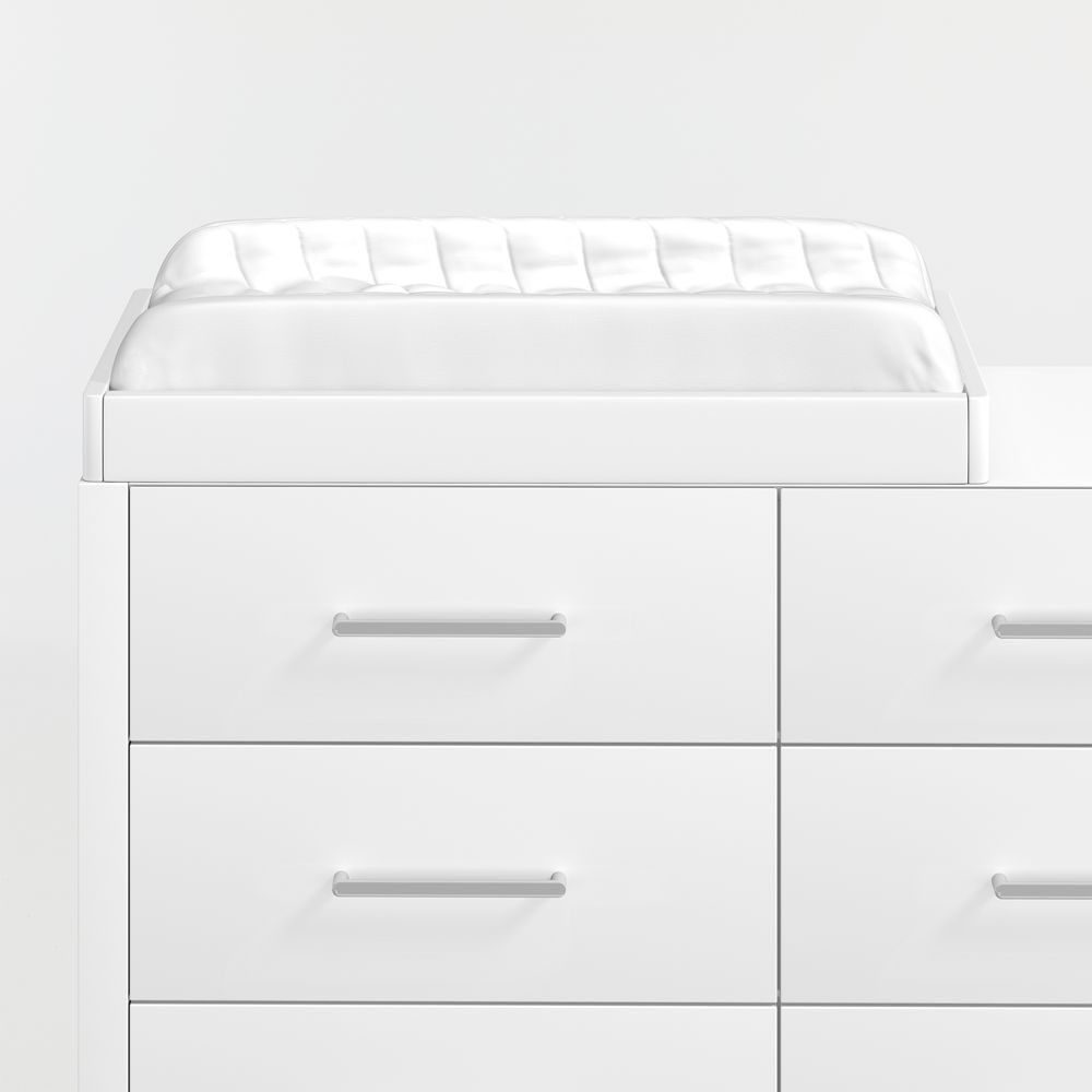 Ever Simple White Wood Baby Changing Table Topper