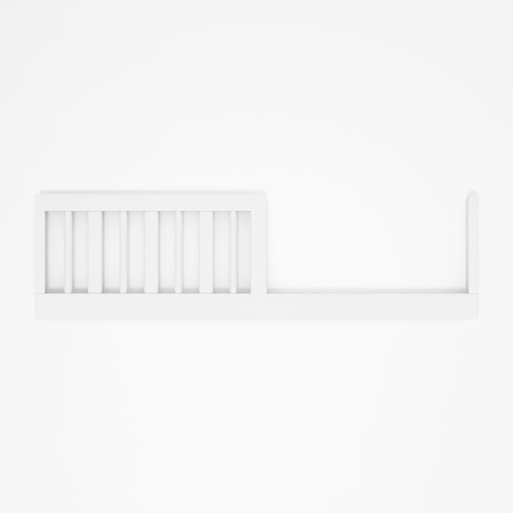 Finn White Wood Toddler Bed Rail