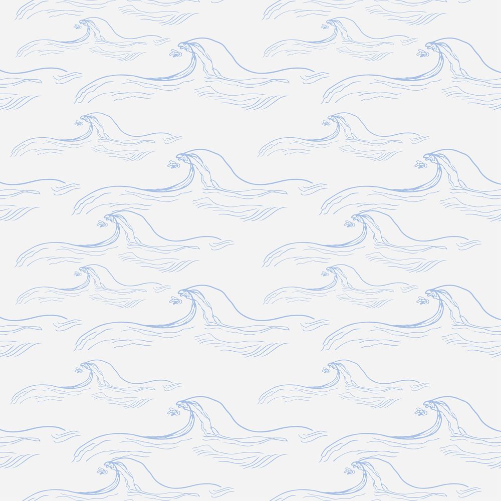 Chasing Paper Blue and White No. 8 Seaside Peel and Stick Wallpaper
