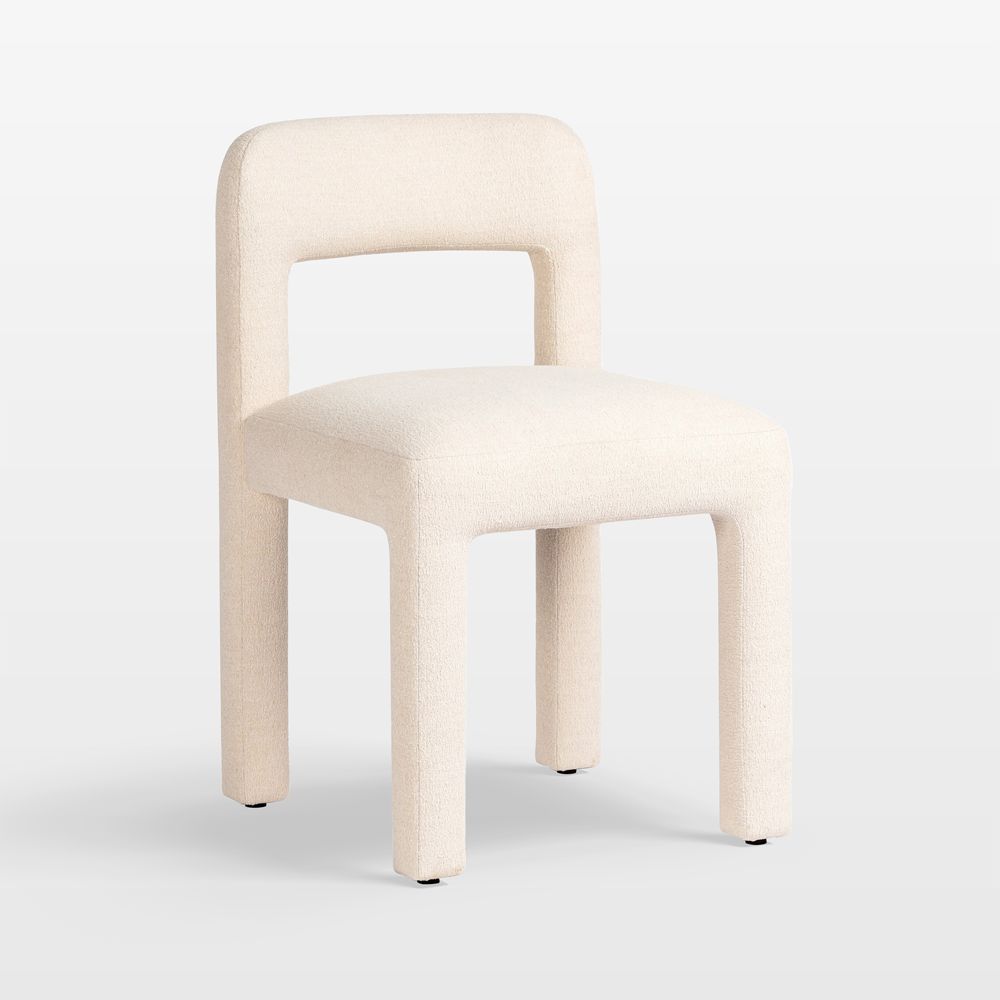 Mila Snow Upholstered Dining Chair