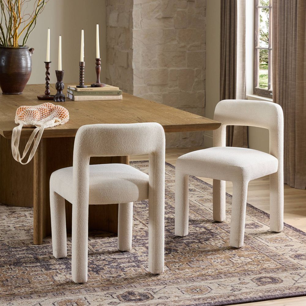 Alternative view of Mila Snow Upholstered Dining Chair