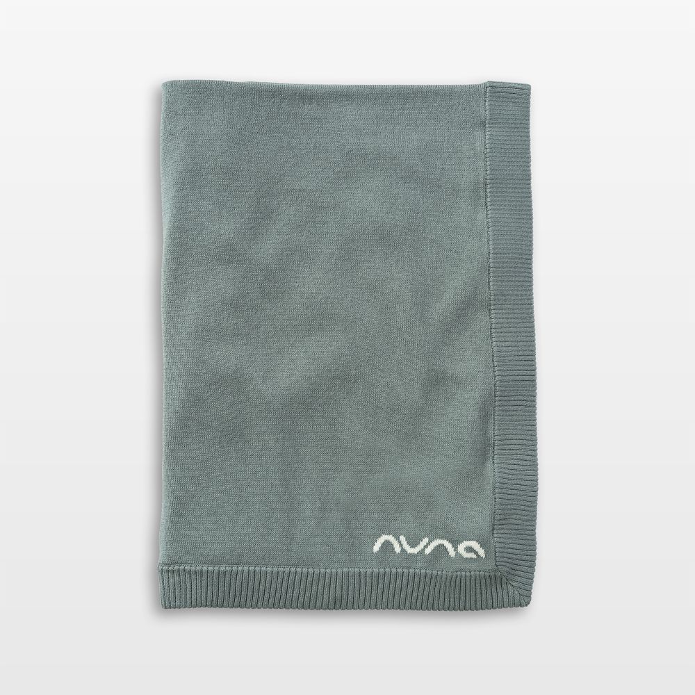 Nuna Athens Blue Cotton Baby Blanket