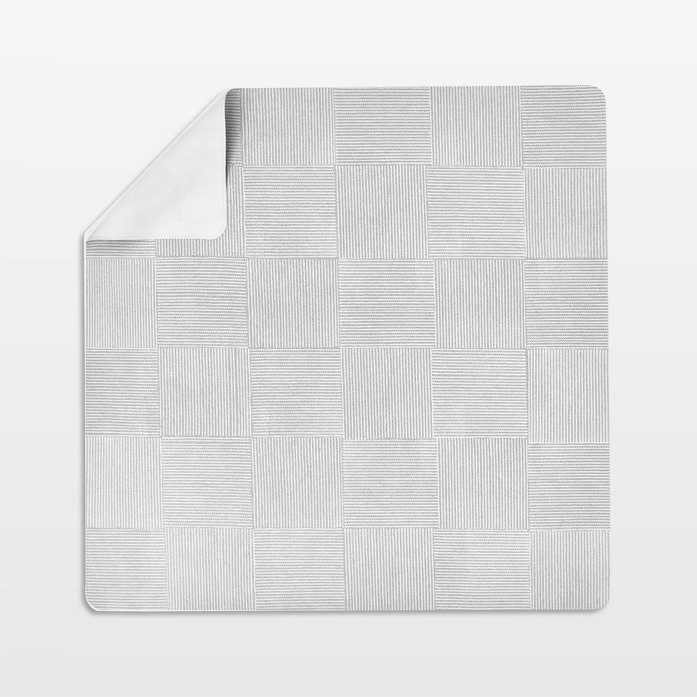 Lalo Grey Wickerwork Splat Mat