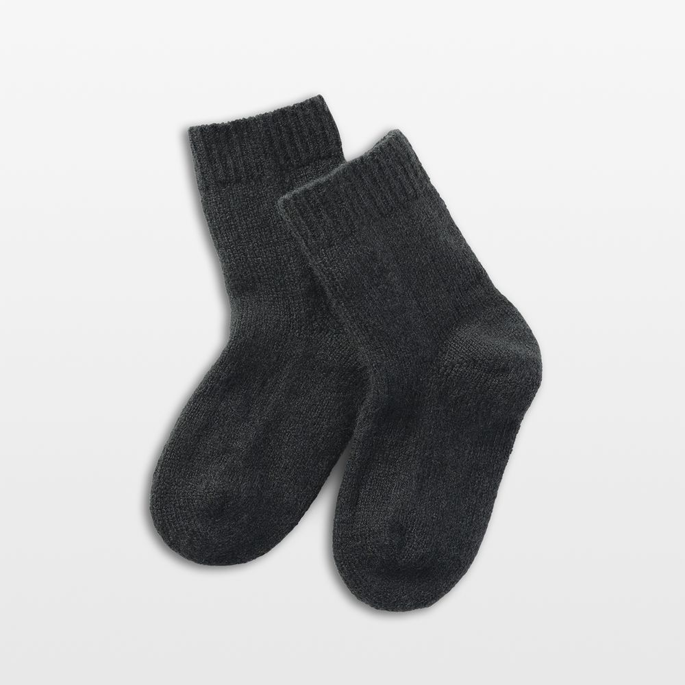 Nuna Shadow Black Cashmere Baby Socks