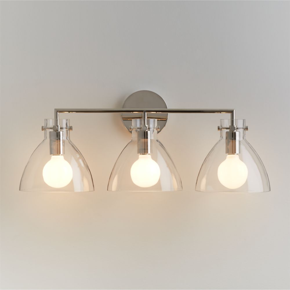 Dakota Chrome 3-Light Wall Sconce