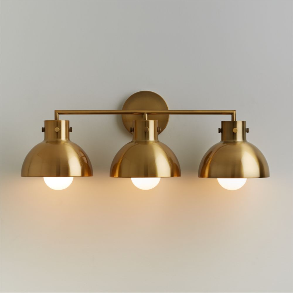 Dakota Brass 3-Light Wall Sconce