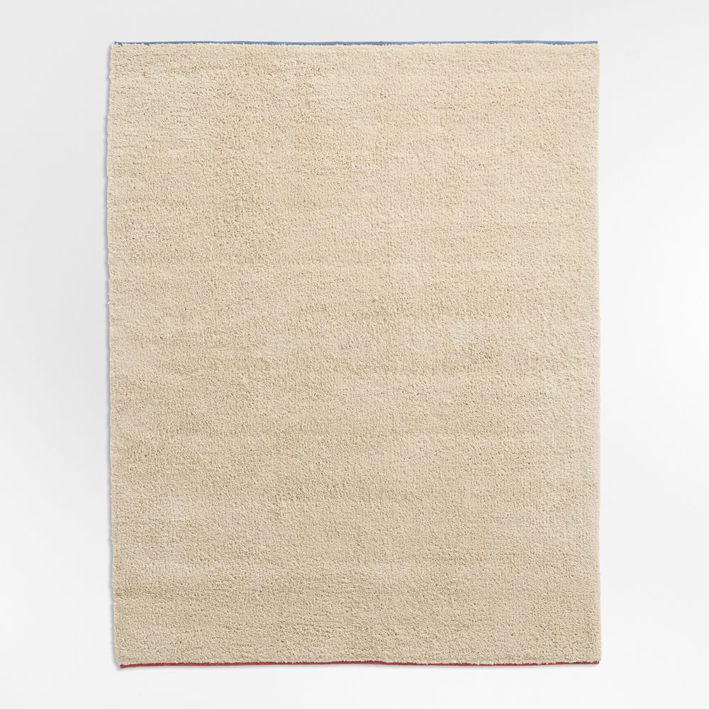 Converse Border Wool Shag Kids Area Rug
