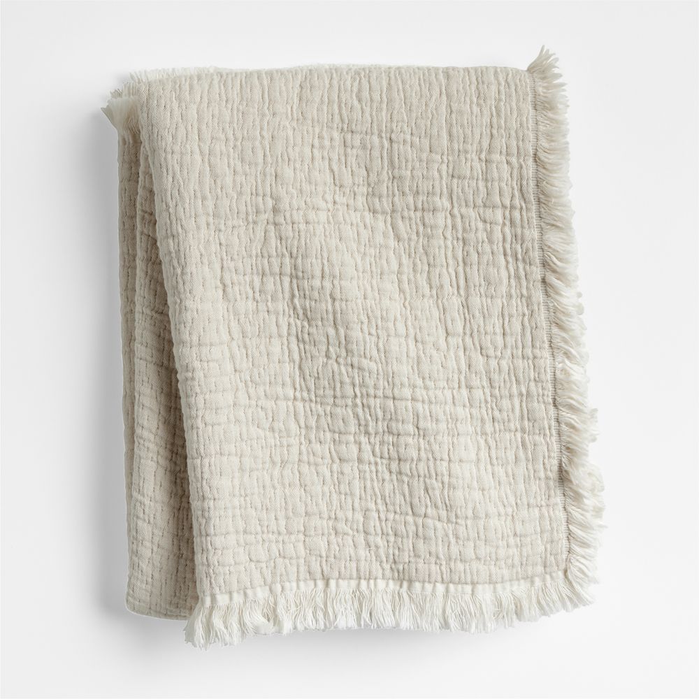 Supersoft Organic Cotton Gauze Stone Tan Kids Blanket