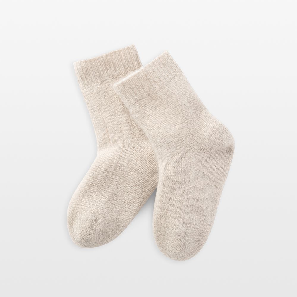 Nuna Beige Cashmere Toddler Socks