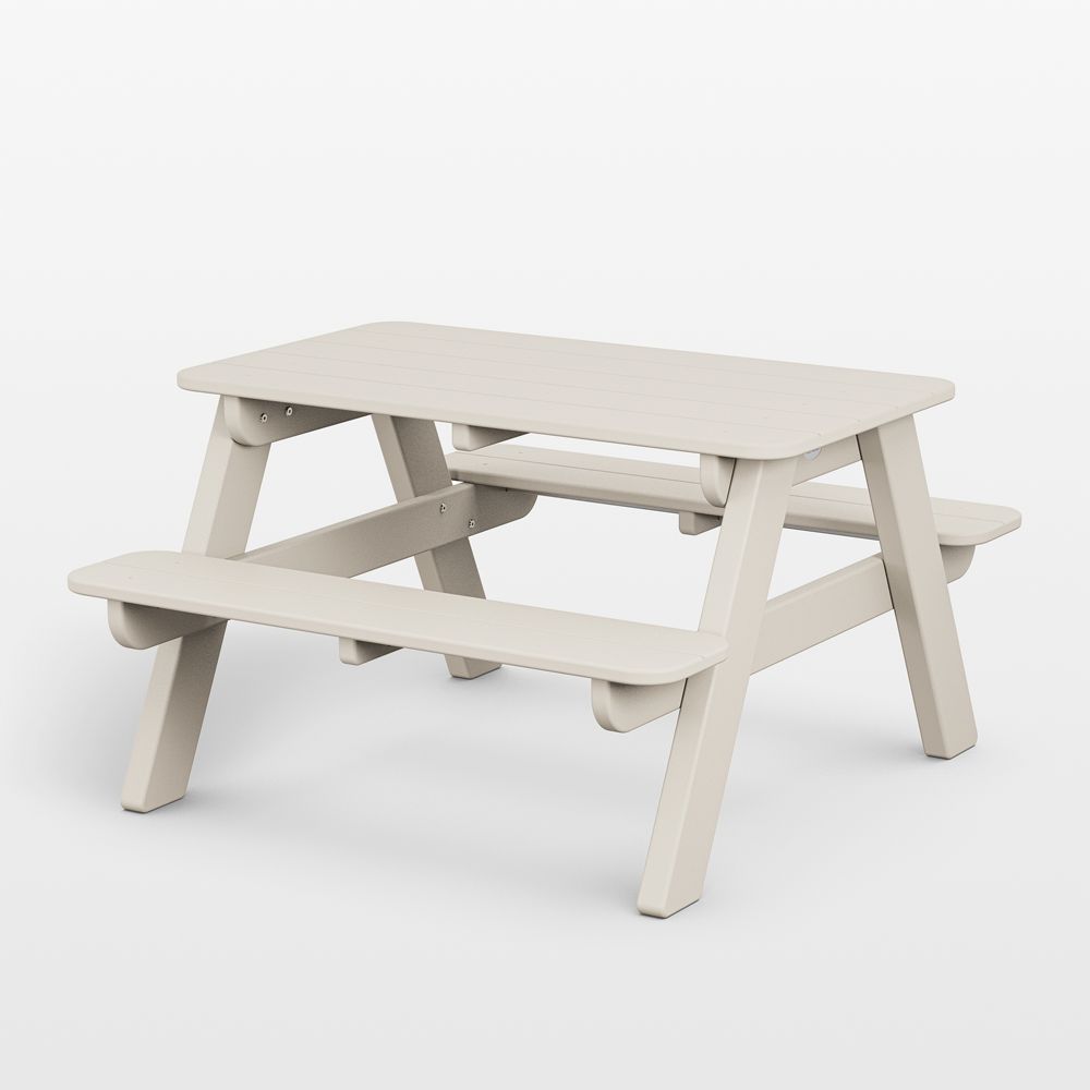 Sand Brown Outdoor Kids Picnic Table by POLYWOOD