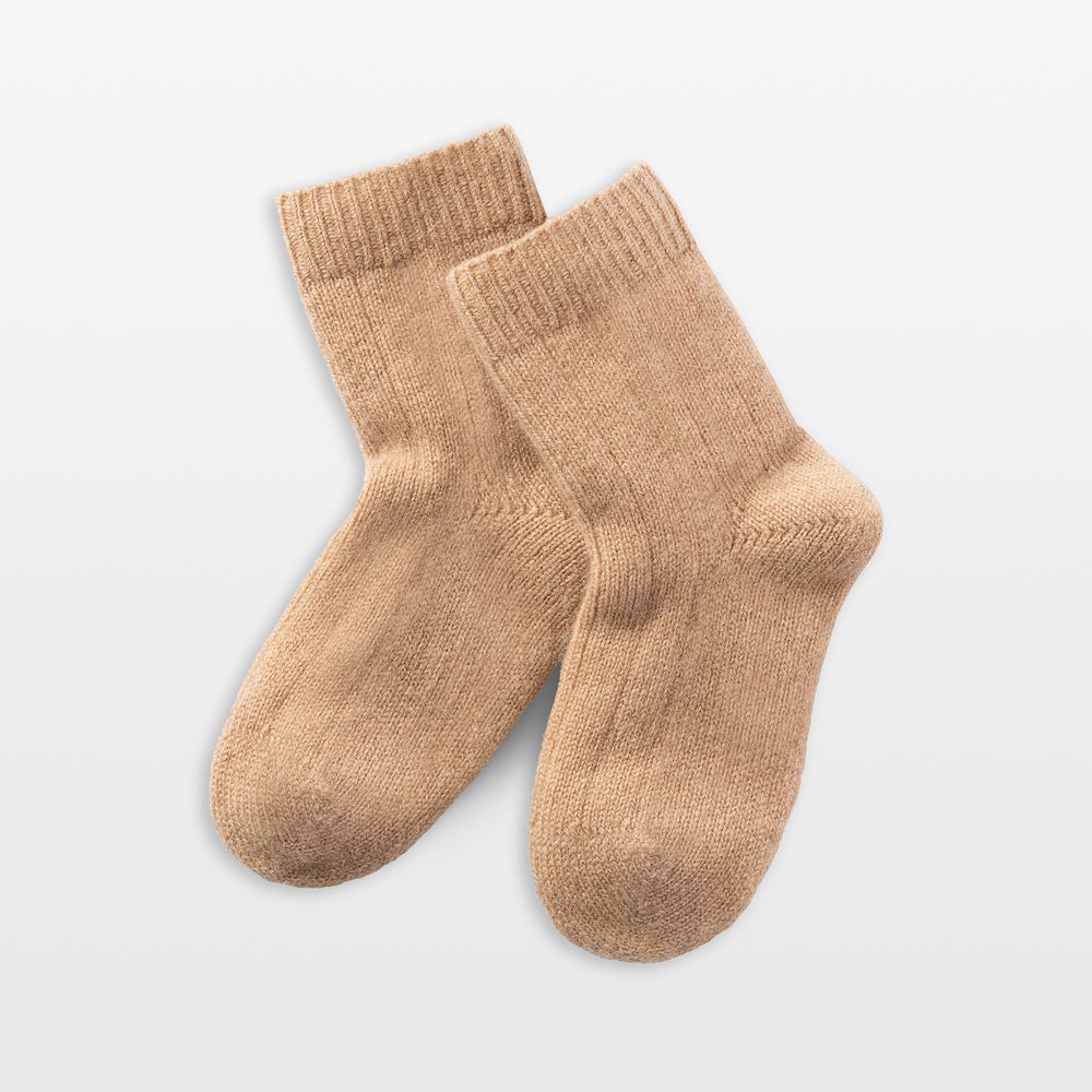 Nuna Tan Cashmere Toddler Socks