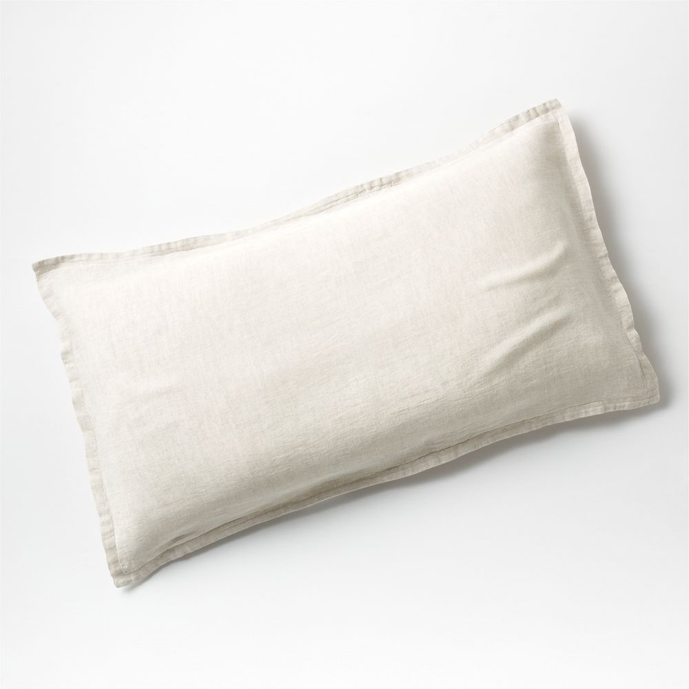 Aire Natural European Linen Warm Natural Bed Pillow Sham