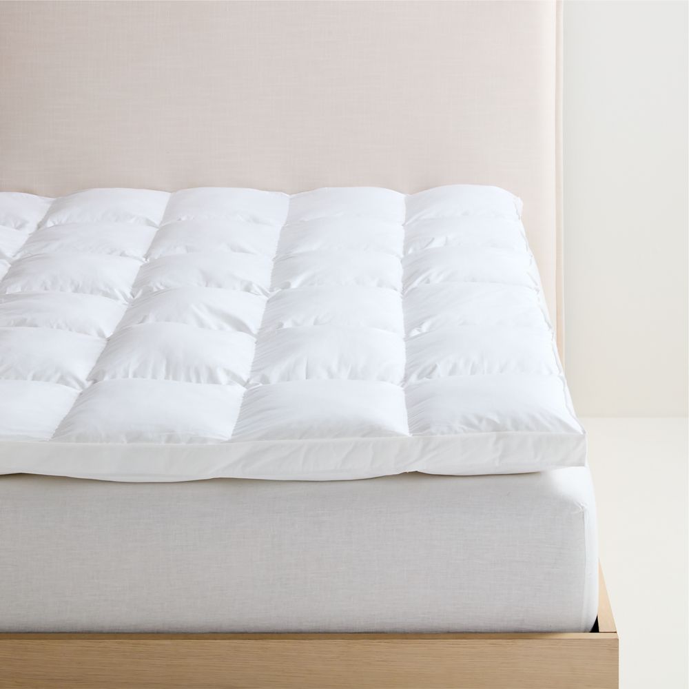 Classic Organic Cotton Down-Alternative Fiber Mattress Topper