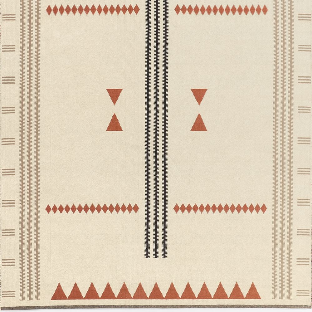 Mirror Pattern Brulee Brown Chenille Kids 12"x18" Rug Swatch
