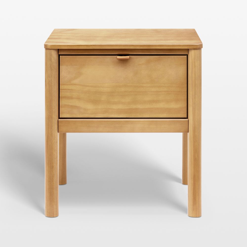 Babyletto Bondi 20" Honey Wood Kids Nightstand with Drawer