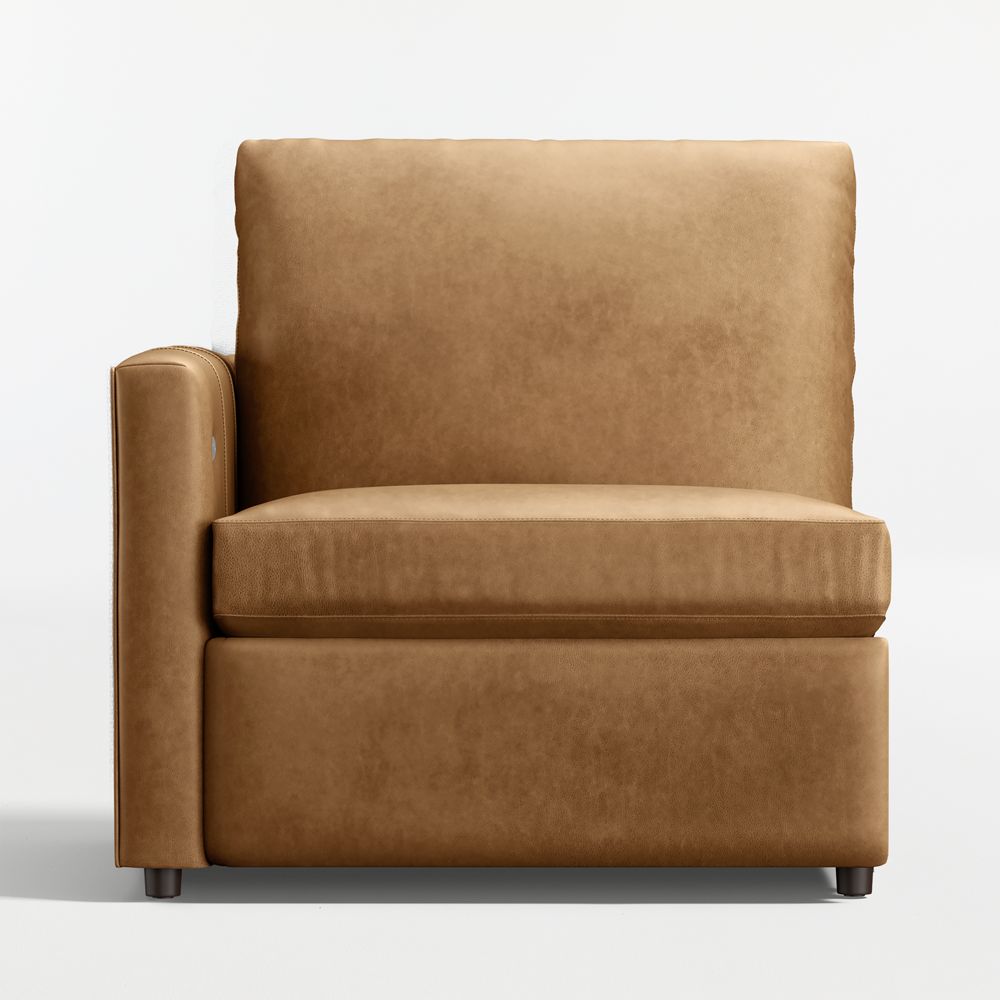Lounge Leather Power Reclining Left-Arm Chair Sectional Piece