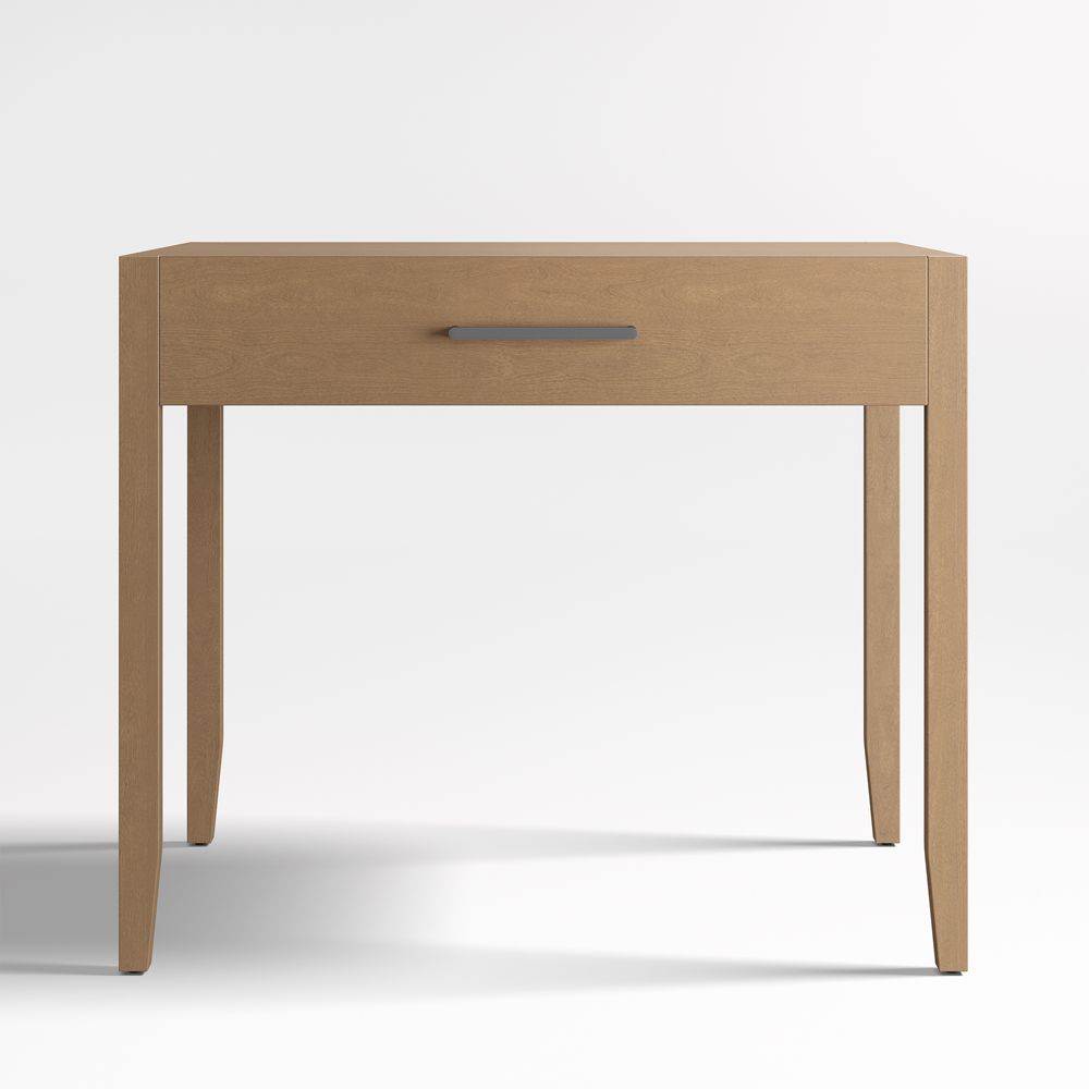 Ever Simple 36" Natural Brown Wood Kids Desk with Drawer
