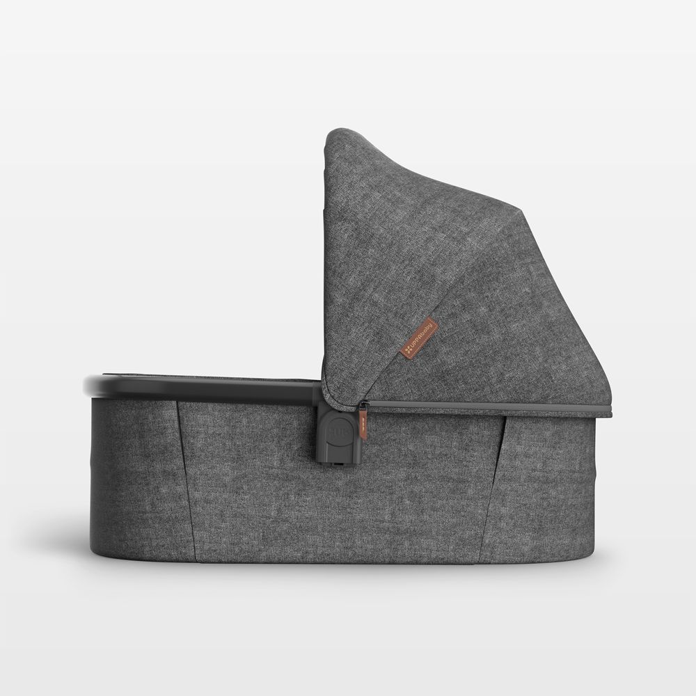 UPPAbaby V3 Greyson Charcoal Melange Baby Bassinet with Aluminum Frame