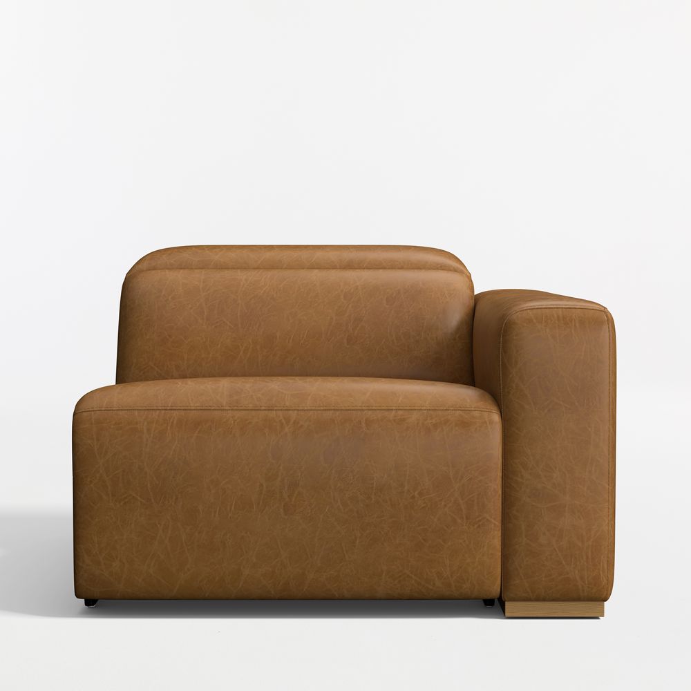 Drift Leather Power Reclining Right-Arm Chair Sectional Piece