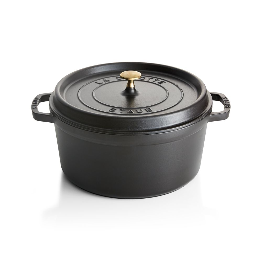 Alternative view of Staub 7-Qt Matte Black Cocotte