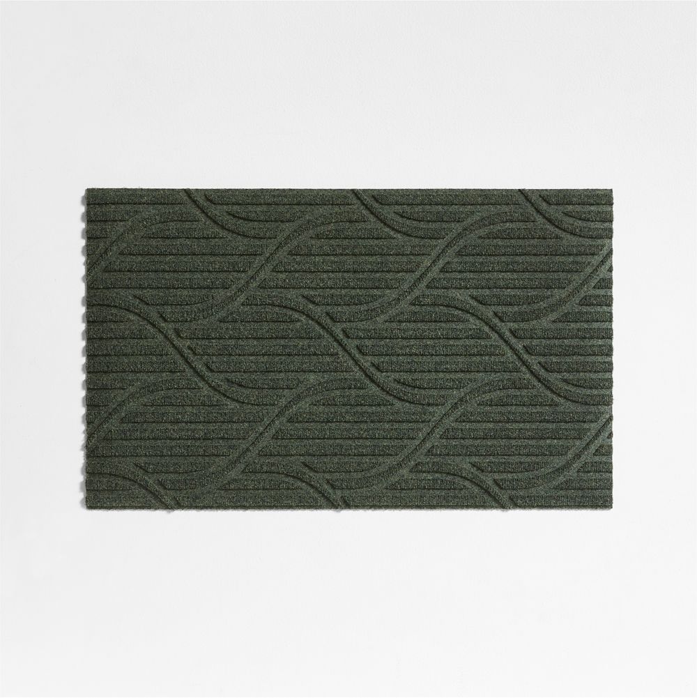 Thirsty Flow Olive Green Indoor/Outdoor Doormat 21.5"x35"