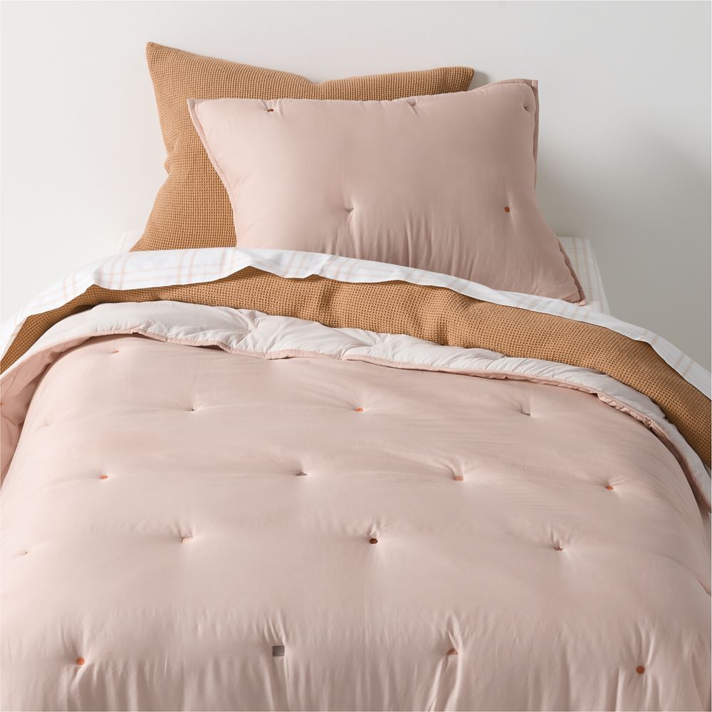Pop Stitch Elegant Pink Organic Cotton Voile Kids Comforter