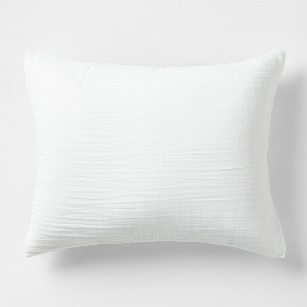 Supersoft Pampas Ivory Organic Cotton Gauze Kids Pillow Sham