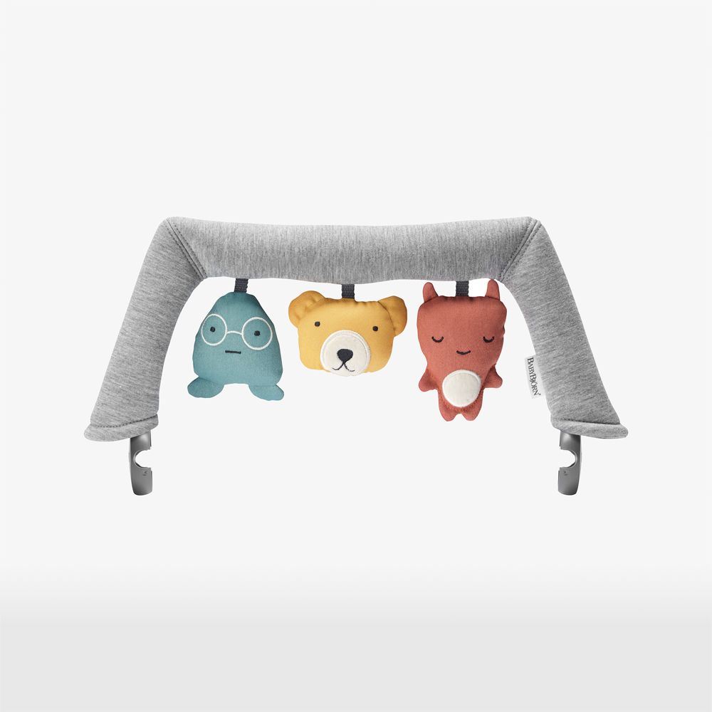 BABYBJÖRN Soft Friends Grey Baby Bouncer Toy