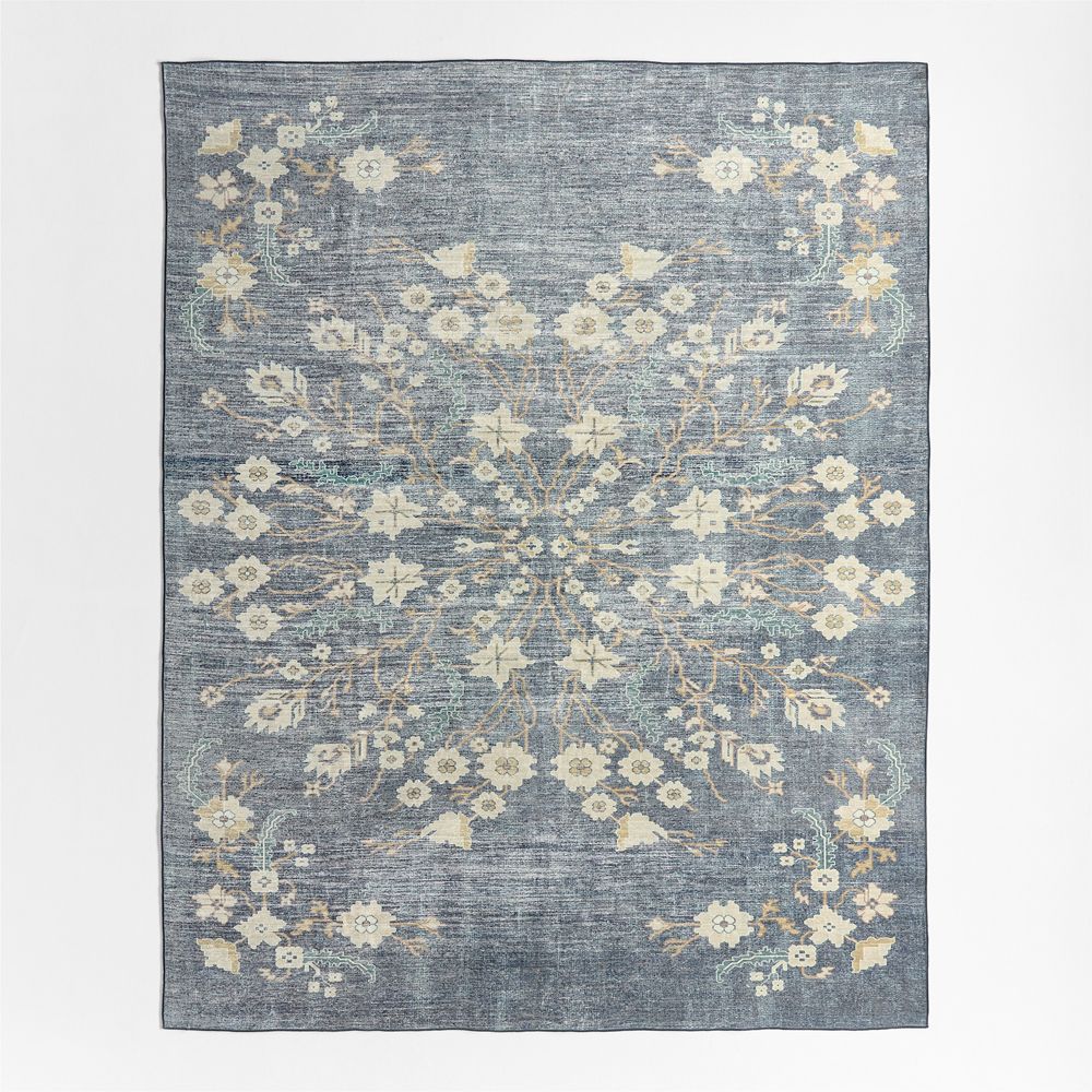 Jules Floral Washable Area Rug