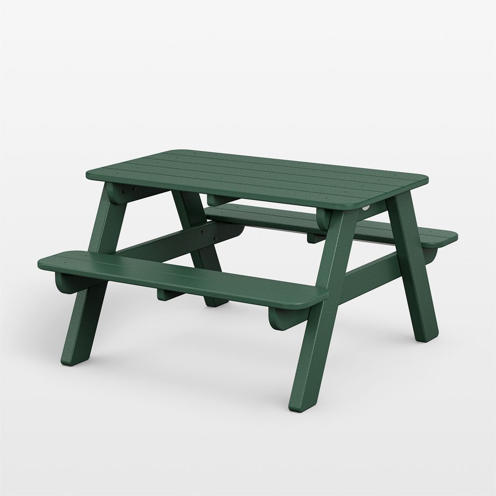 Green Outdoor Kids Picnic Table by POLYWOOD