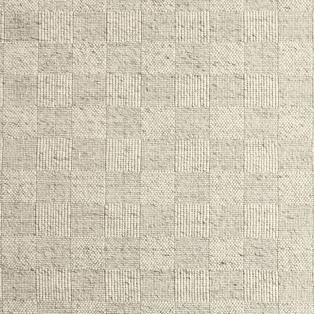 Chunky Squares Wool and Polyester Grey Kids Performance 12"x18" Rug Swatch