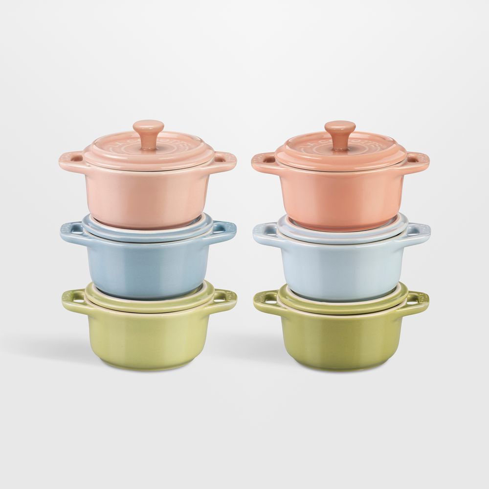 Staub Pastels 6-Piece Ceramic Mini Cocottes Set
