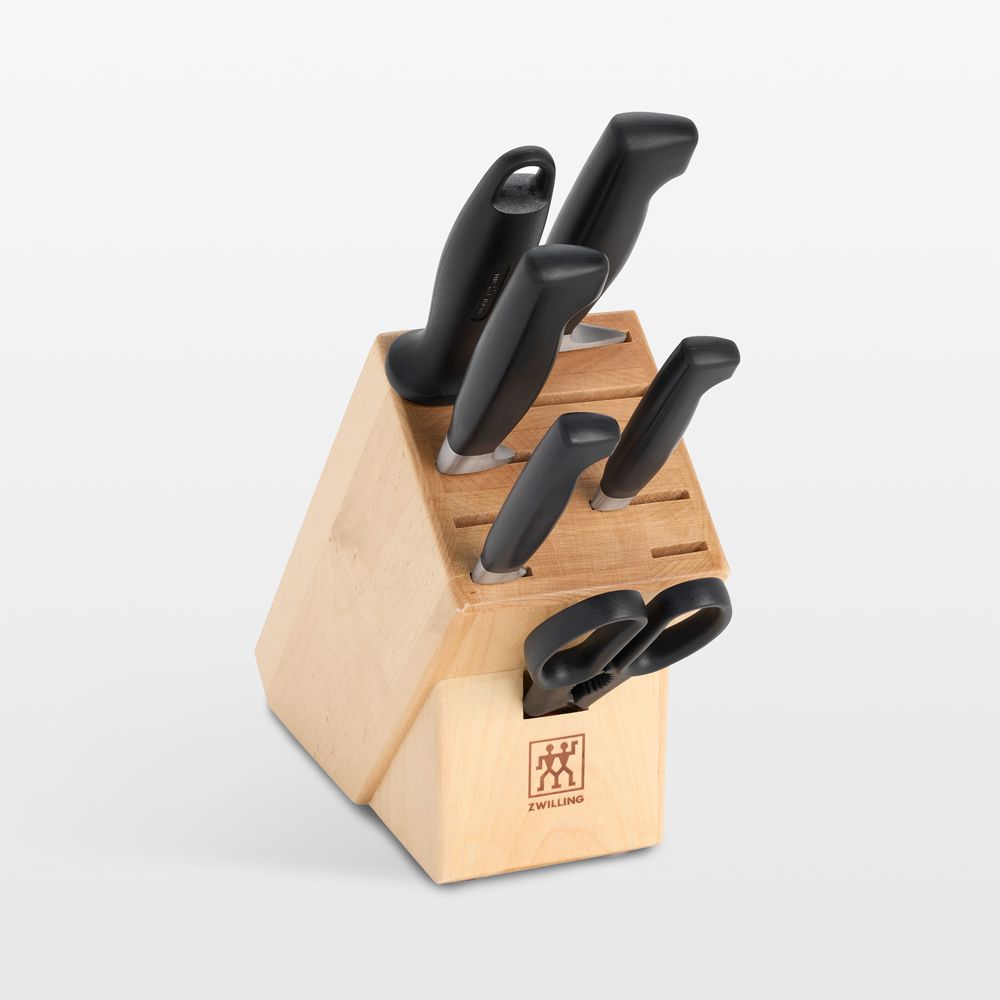 ZWILLING Four Star Eco 7-Piece Natural Birch Knife Block Set