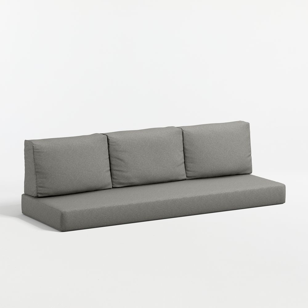 Replacement Walker Canvas Charcoal Sunbrella Outdoor Sofa Cushions