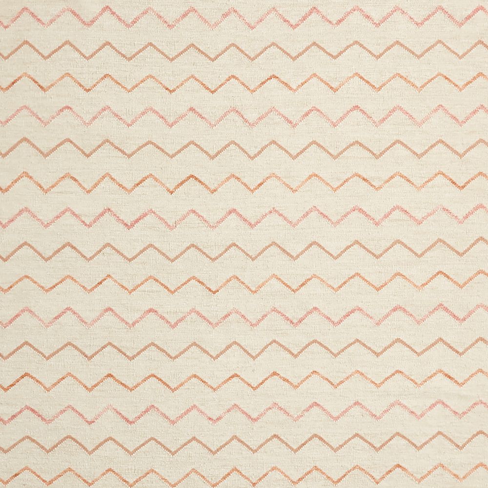 Ziggy Flatweave Wool and Cotton Pink Kids 12"x18" Rug Swatch