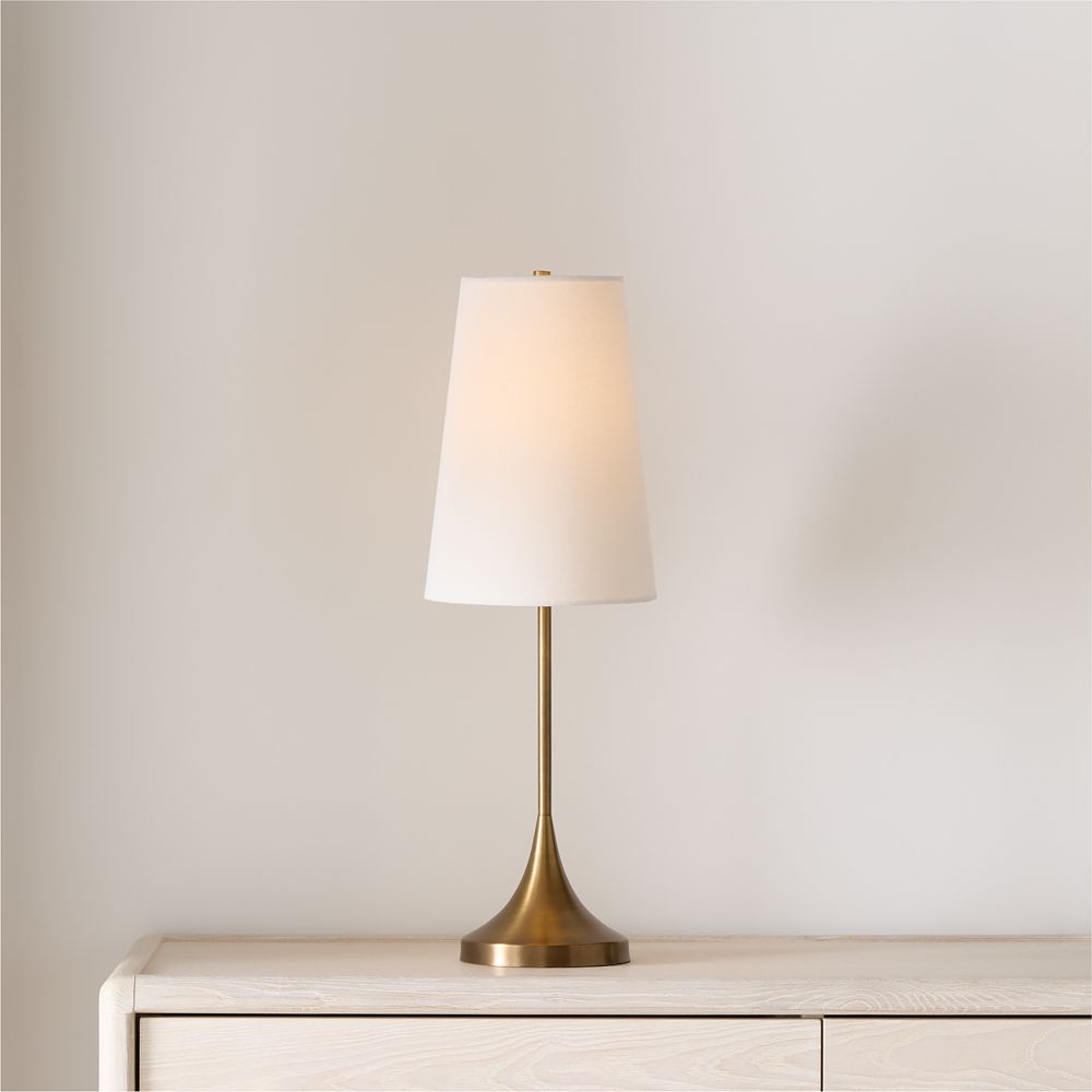 Seguin Brushed Brass Metal Table Lamp 24.5"