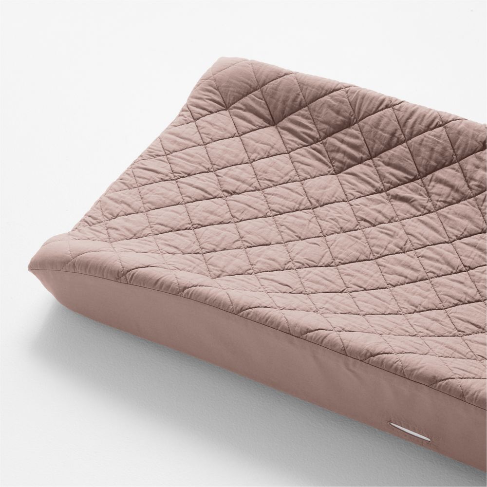 Cozy Cloud Plum Rose Washed Organic Cotton Changing Pad Cover