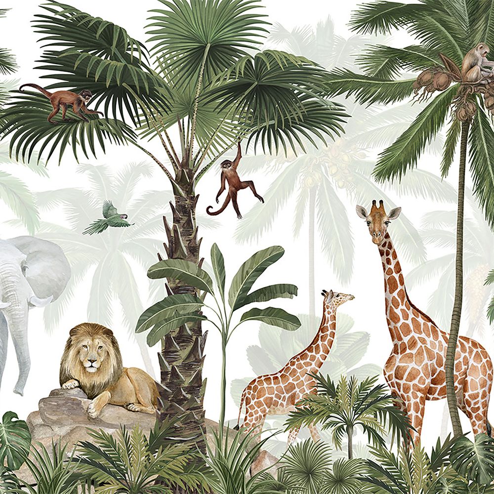 Tempaper Jungle Party Peel & Stick Wall Mural