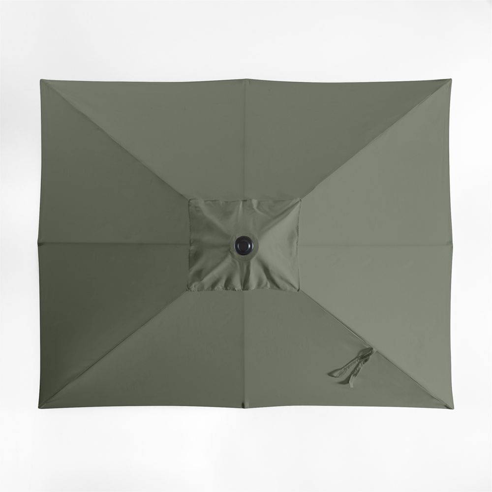 10' Rectangle Sunbrella Cast Sage Outdoor Patio Umbrella Cover
