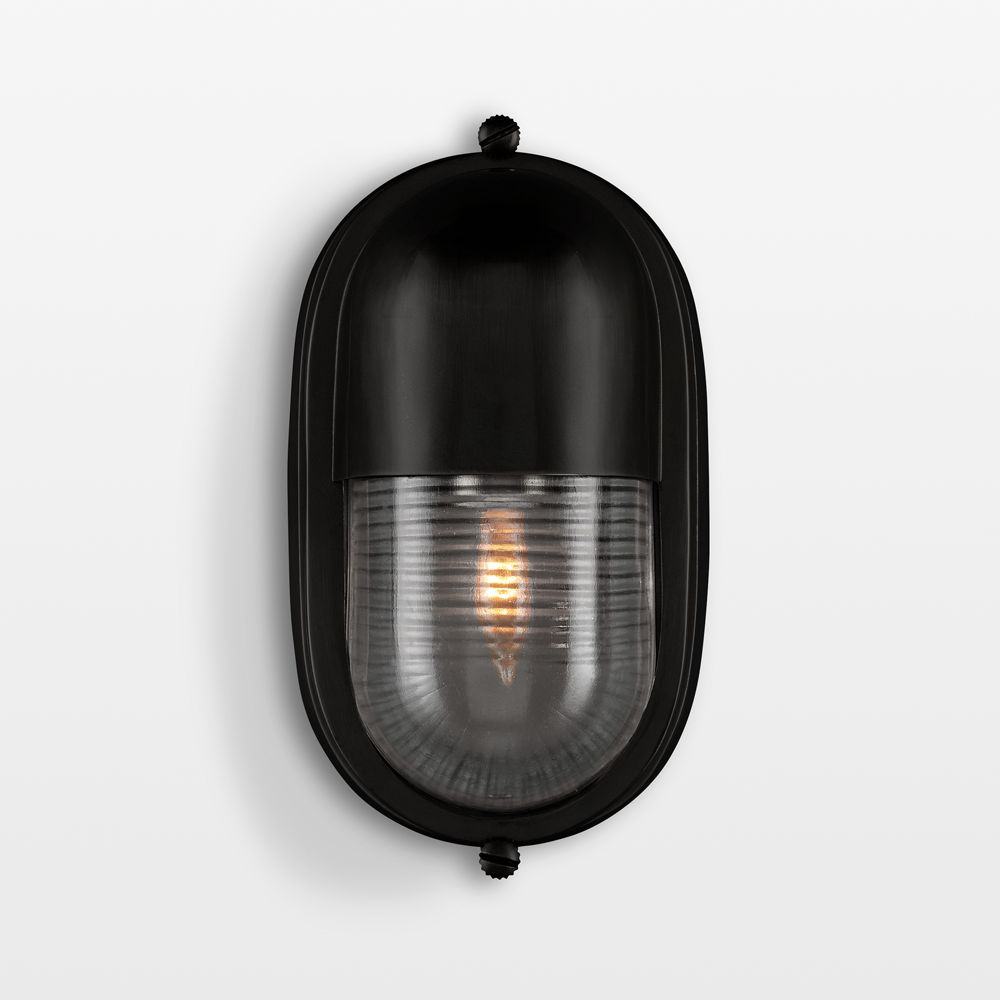 Maritime Black Outdoor Wall Sconce