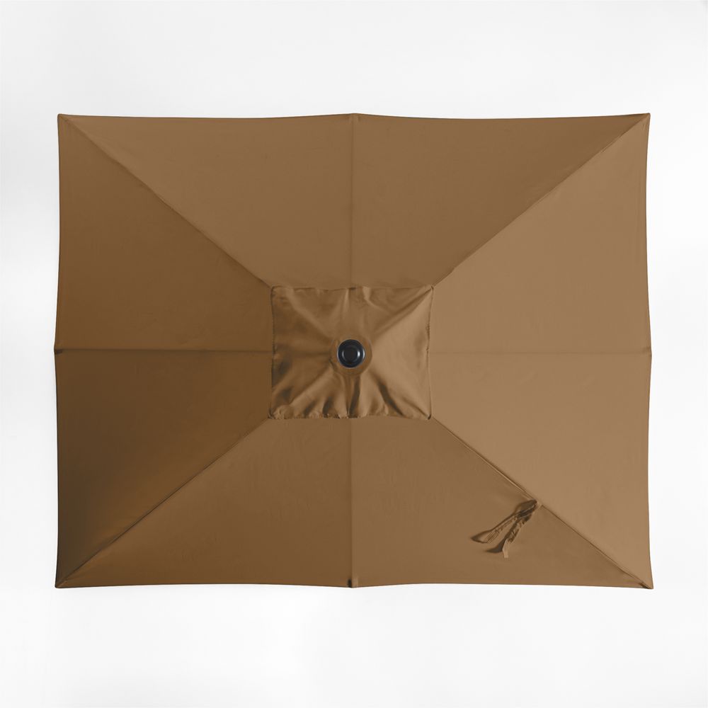 10' Rectangle Sunbrella Cast Teak Outdoor Patio Umbrella Cover