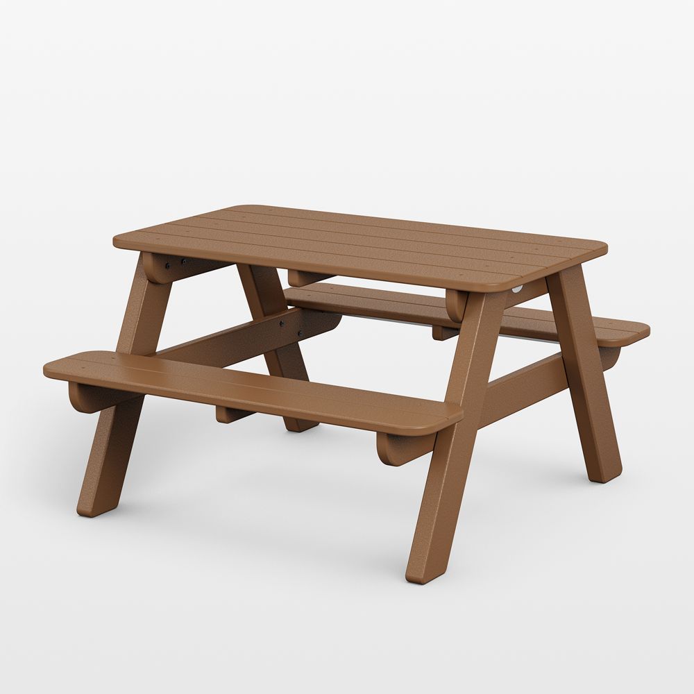 Teak Outdoor Kids Picnic Table by POLYWOOD