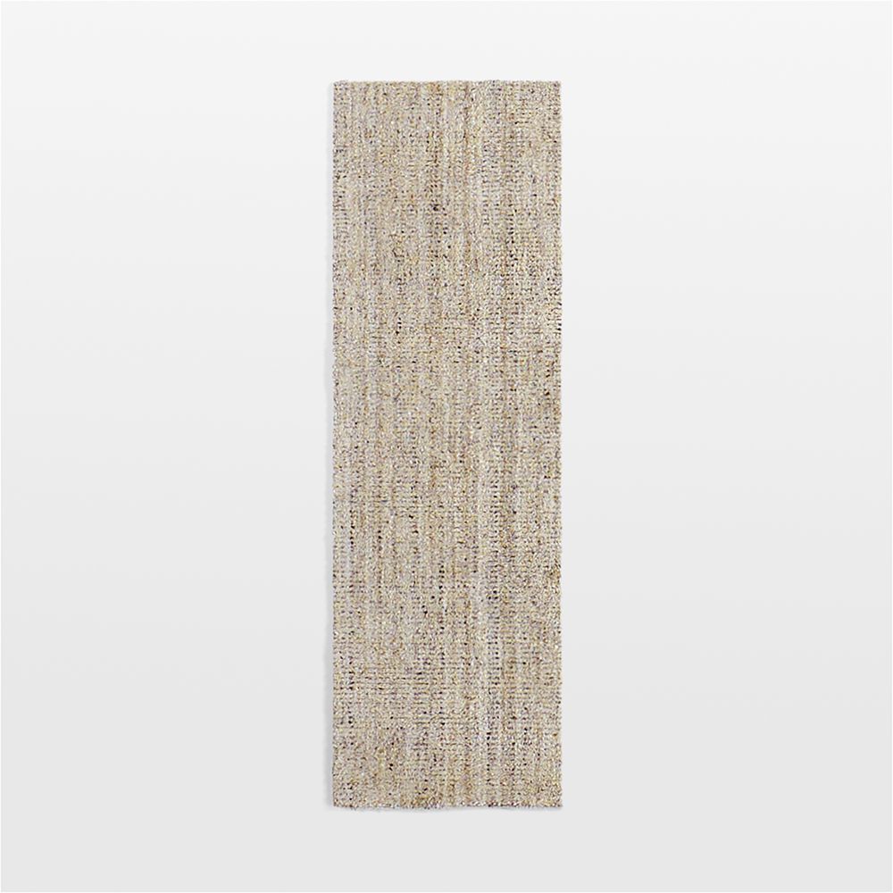 Vienne Performance Wool Handwoven Beige Runner Rug 2'10"x9'