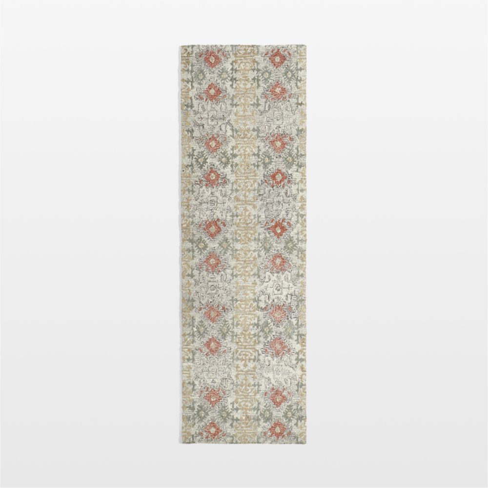 Alvarez Wool Hand-Tufted Garden Runner Rug 2'10"x9'