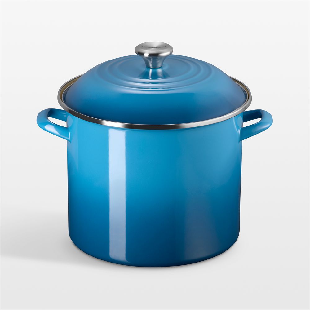 Le Creuset 12-Qt. Marseille Enameled Steel Stockpot with Stainless Steel Knob